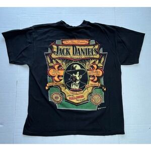 Jack Daniels Tennessee Whiskey Vintage T Shirt XL Black 1992 SSI Graphic Tee